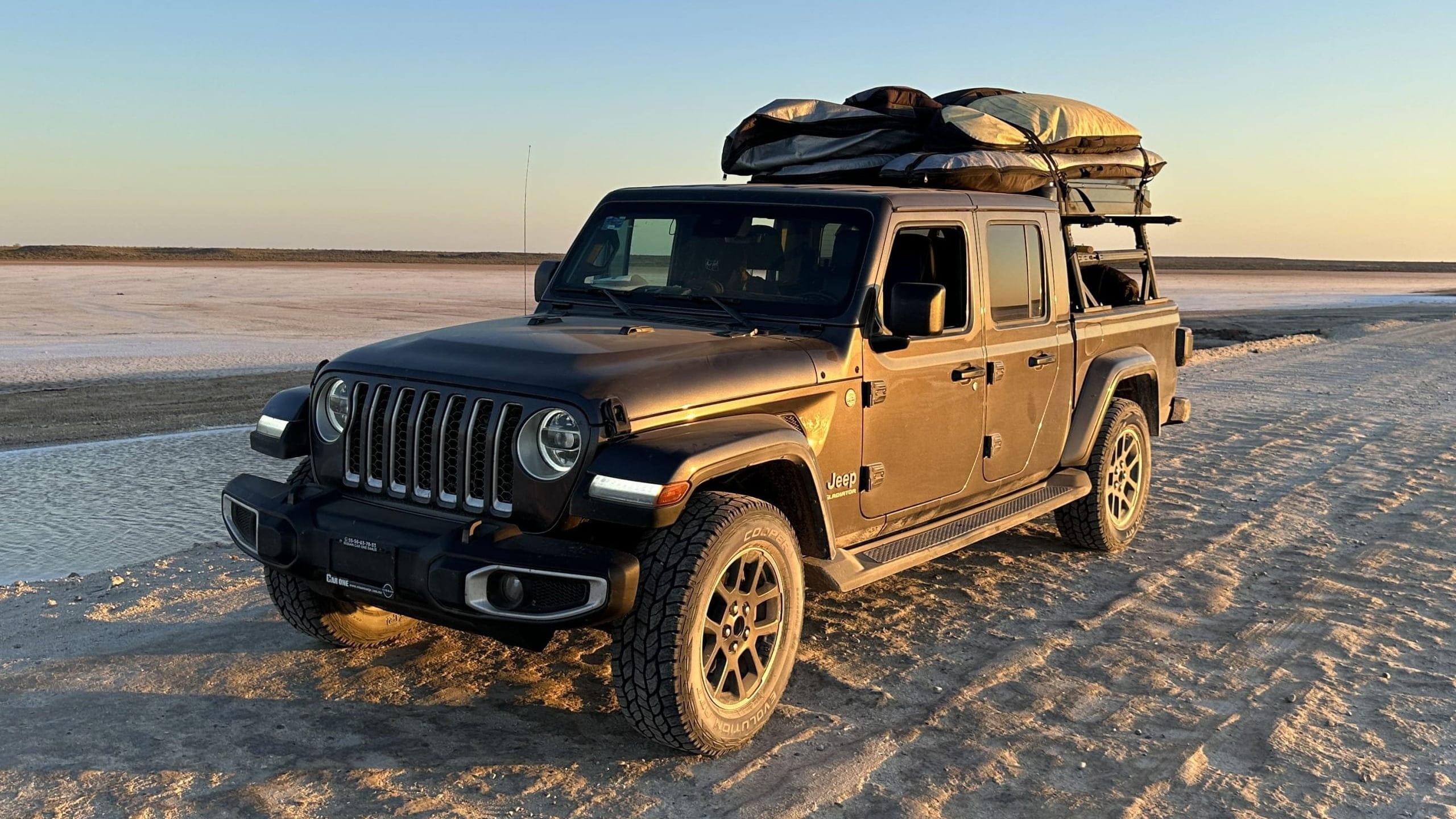 Gladiator Camper in action, perfect for exploring Baja California