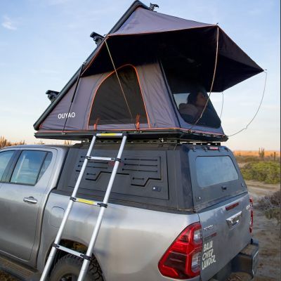 Toyota Hilux 4x4 Camper with pop-up tent for Baja California adventures