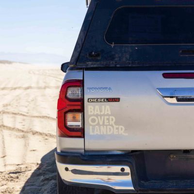 Toyota Hilux 4x4 Camper with pop-up tent for Baja California adventures