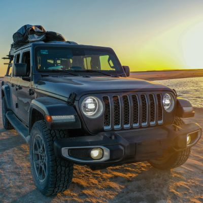 Jeep Gladiator Overlander traveling through challenging terrains in Baja